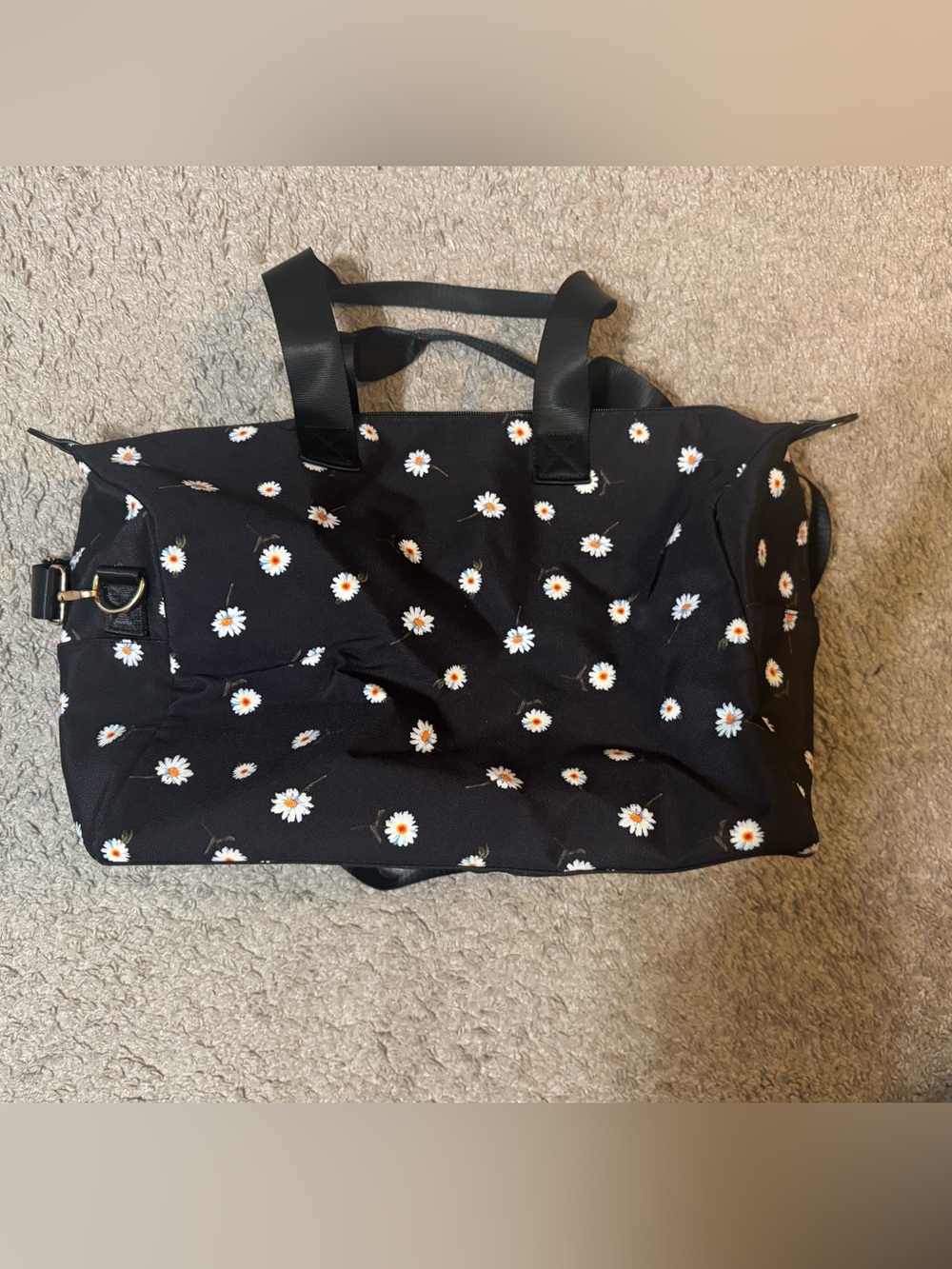 Alice + Olivia Black Daisy Travel Tote